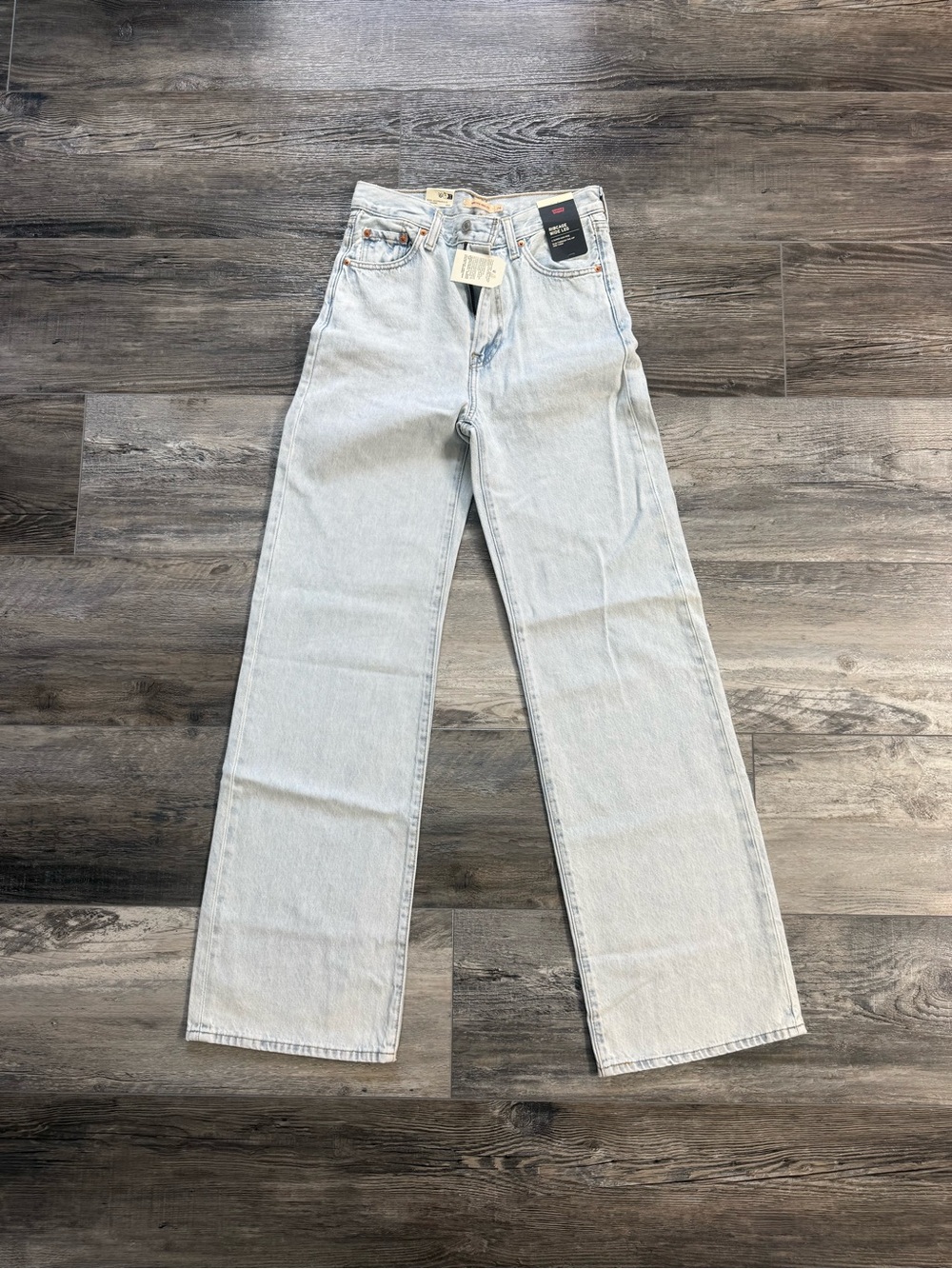 Levi's Ribcage Light Blue Wide-Leg Jeans
